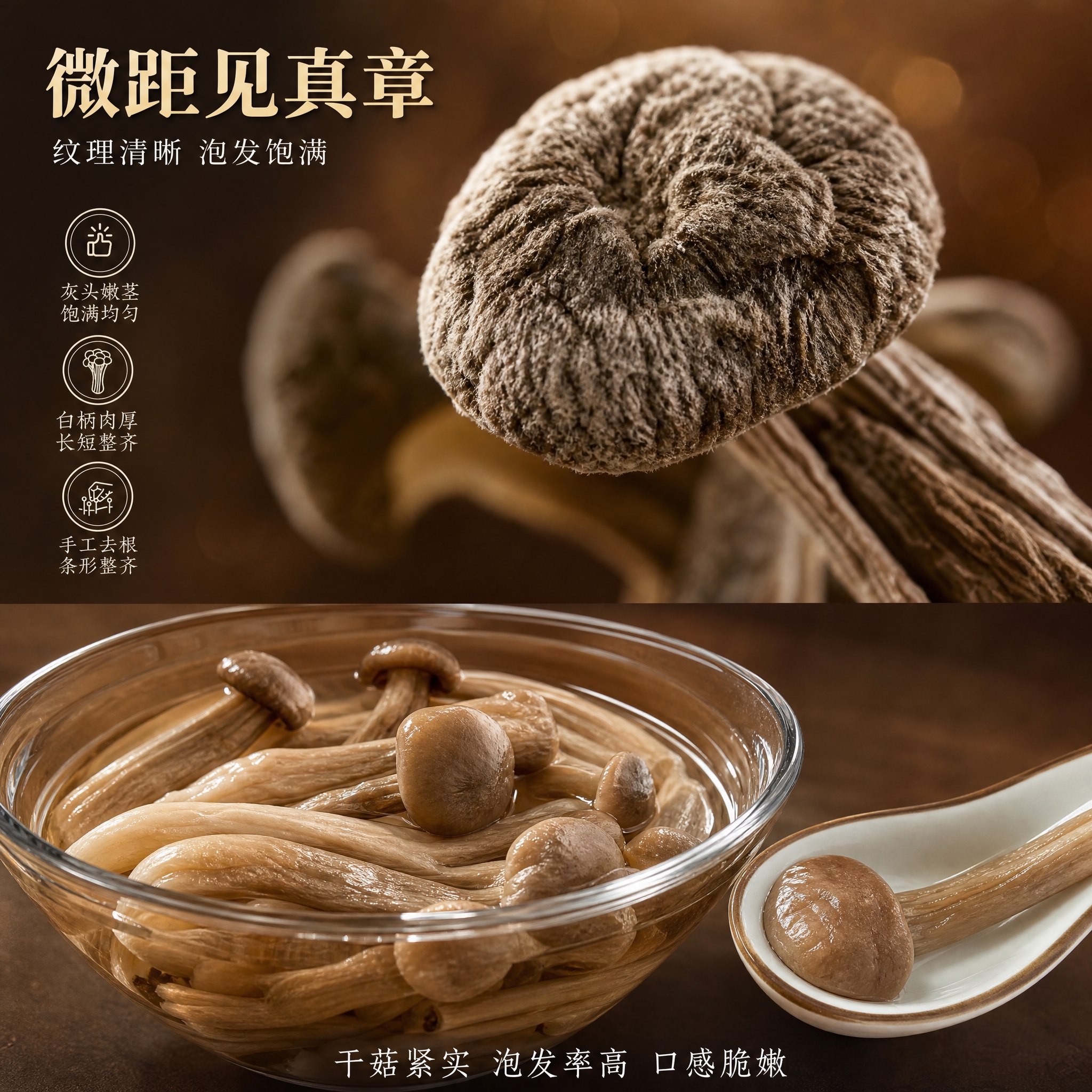 [主图-3] 微距细节与泡发效果 微观种草展示 [统一基调]… - 图片创意预览