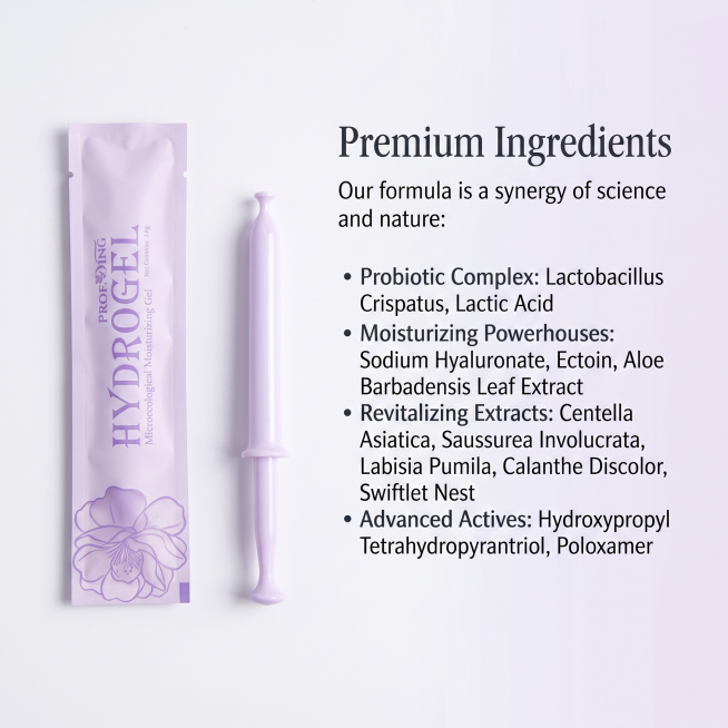 1:1 square product introduction image for PROFH.DING Hydrogel Microecological Moisturizing Gel, whit预览效果