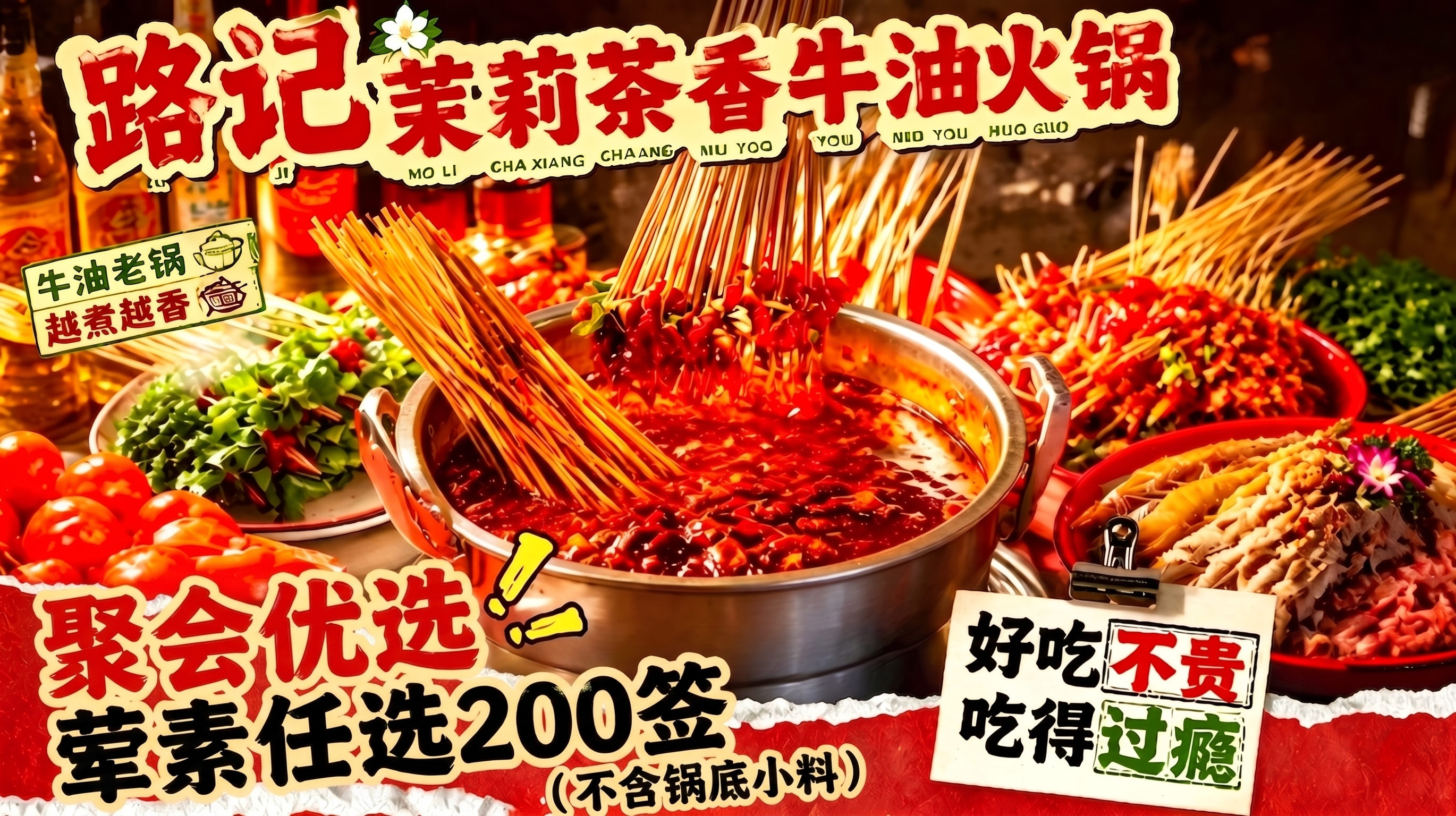 「图片1」聚会优选 荤素任选200签（不含锅底小料 - 图片创意预览