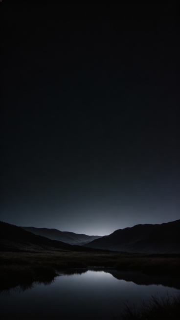 帮我生成图片：比例 「9:16」图片风格为 「风景」
我需要你给我生成10张深黑色的风景壁纸
画面中心严格在画面底部的1/4位，不要有主体元素
每张图的相似度不超过30%预览效果