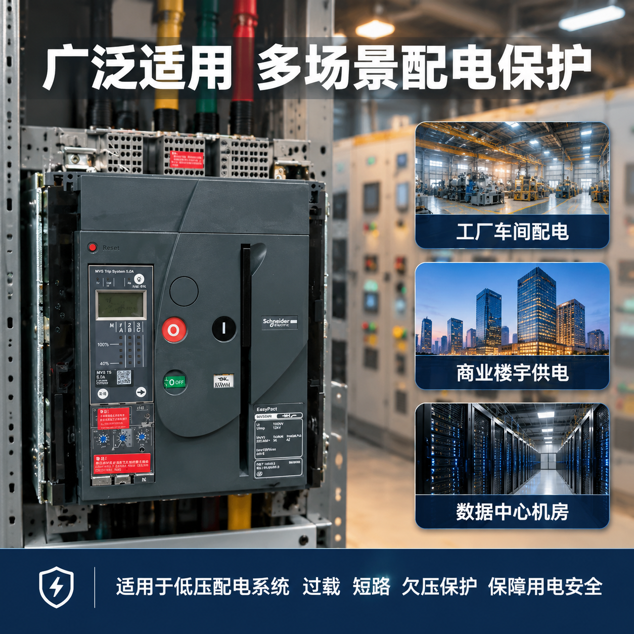 [主图-4] 适用场景图，主题为断路器应用场景与安装使用环境，… - 图片创意预览