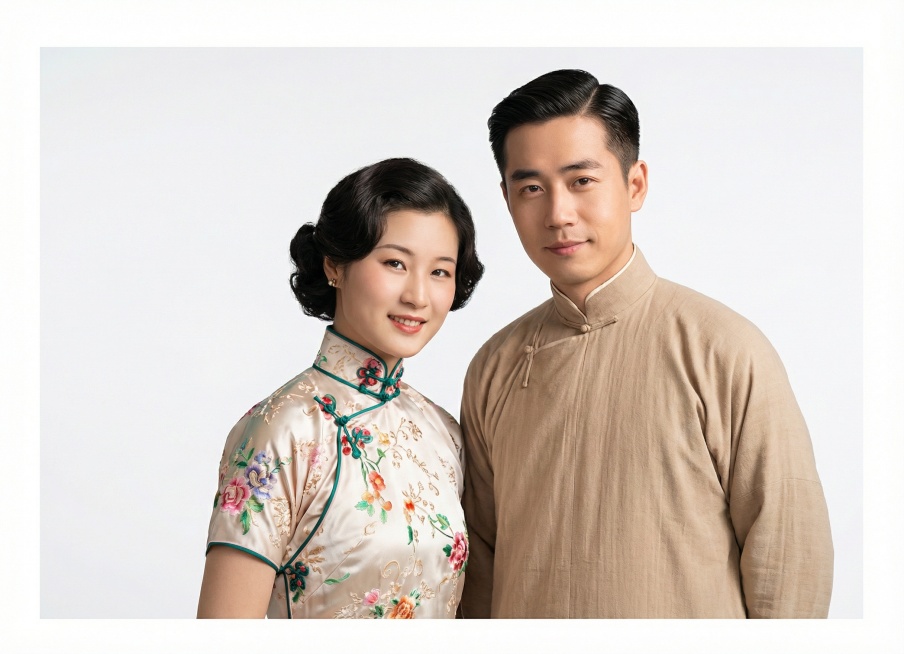 将图片变成现代高清鲜艳的彩色照片，消除边缘陈旧的痕迹变成白色预览效果