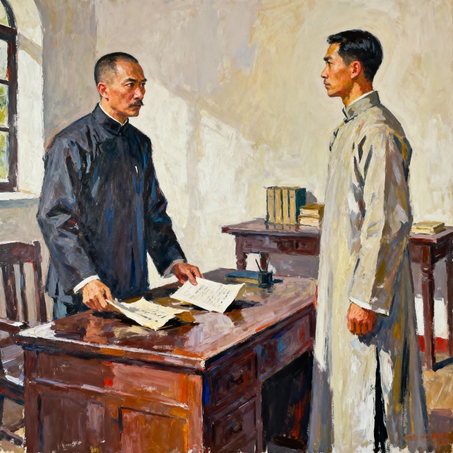 1924 年，宣侠父考入黄埔军校一期。蒋介石以 “整肃组织” 为名，亲自指定各队党小组长，宣侠父认为这不符合党的组织法，联署上书斥责这种 “家长制” 做法。蒋介石传见他，摔报告于桌，让其认清形势，还将预览效果