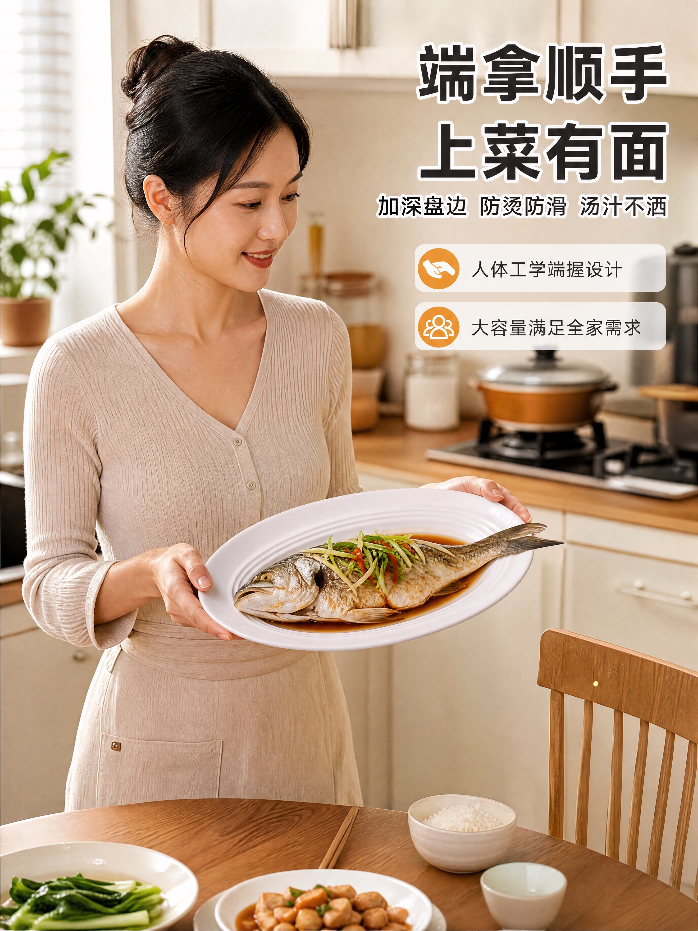 [商品] 使用【图2】海虹356盘（H066）14.5寸鱼盘；… - 图片创意预览