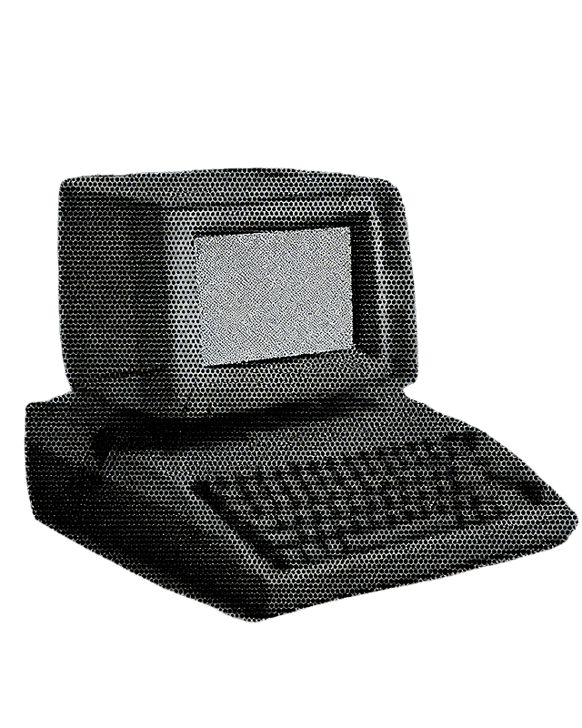 去掉黄色的颜色，电脑屏幕换成跟其他地方一样的像素点灰色屏幕，黄色全部去掉，剩下的不需要动了