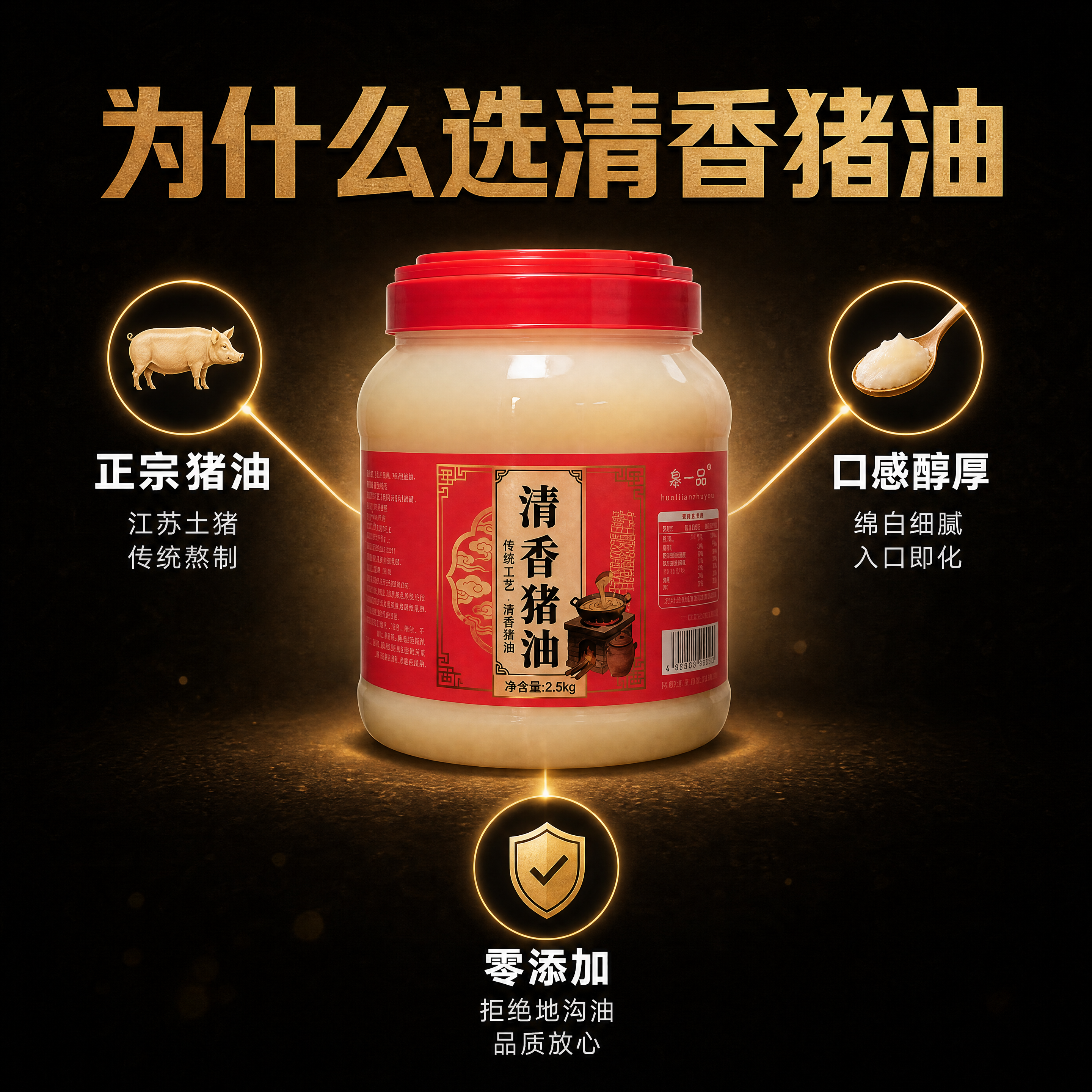 [第7张] 卖点拆解-三大核心理由中心引线型。本张使用【图1】… - 图片创意预览