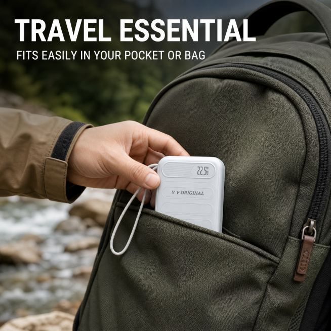[Additional Main Image 3] Portable Power Bank outdoor travel scenario. Keep product 100% original, p预览效果