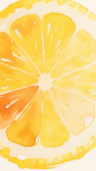 一幅充满活力的黄色系水彩风格背景，以明亮的柠檬黄、温暖的橘黄和柔和的米黄色为主色调，色彩之间自然晕染融合，呈现出轻盈通透的质感。画面中可见粗犷而富有动感的笔触痕迹，边缘带有不规则的飞白效果，整体光影柔和，中心区域亮度最高，向四周逐渐过渡为稍暗的暖黄色调，营造出温暖、明快、充满希望的氛围，适合作为背景使用。预览效果