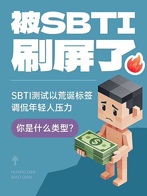 SBTI趣味科普3D小红书封面