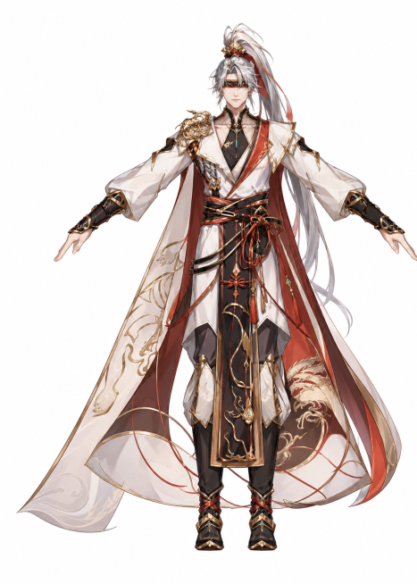 「图片1」「图片1」将图1的角色草稿上色细化，风格、颜色、动态参考图2。预览效果
