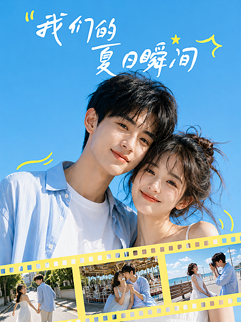 小红书拼图封面-夏日瞬间照片