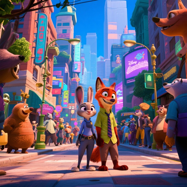 疯狂动物城预览效果