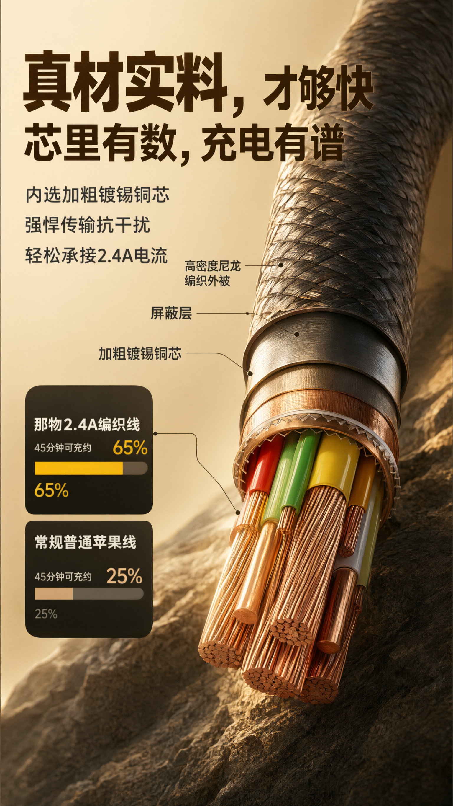 [商品] 使用【图6】数据线中部横切面爆炸放大图；保留外层尼龙… - 图片创意预览
