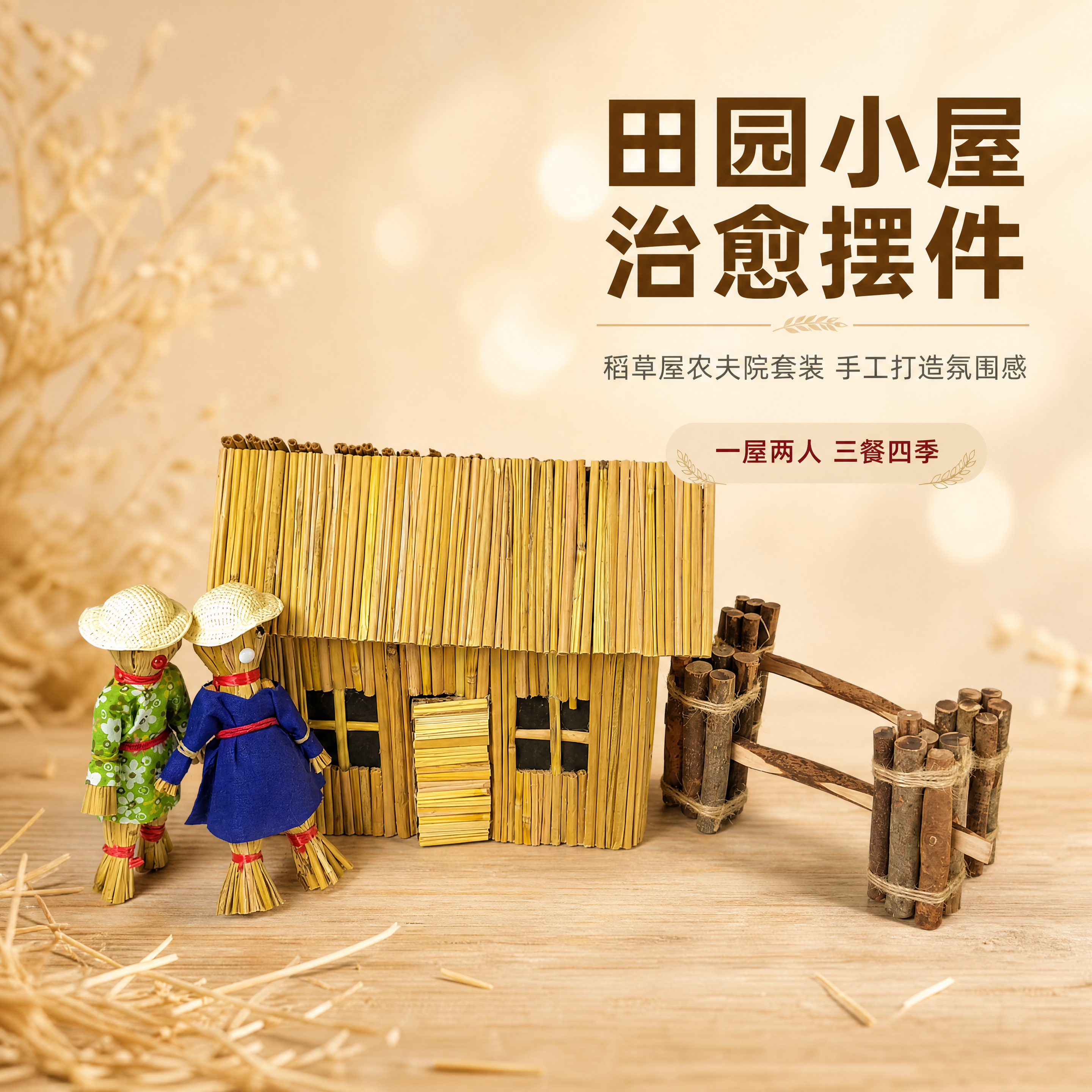 [商品] 使用【图1】稻草屋农夫院套装；保留稻草屋主体结构、稻… - 图片创意预览