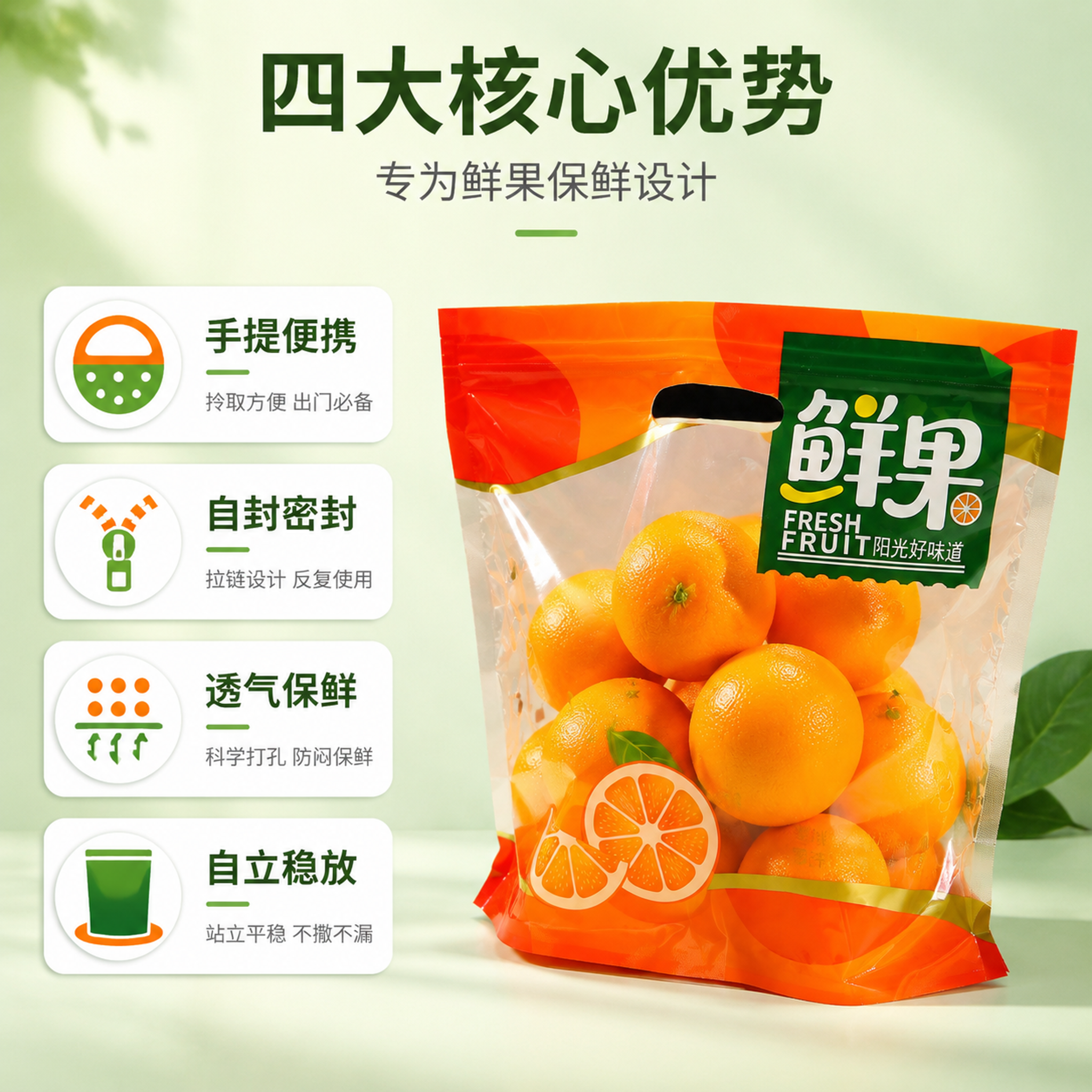 [主图-2] 核心亮点功能展示图，多点并列型信息层级，突出四大… - 图片创意预览