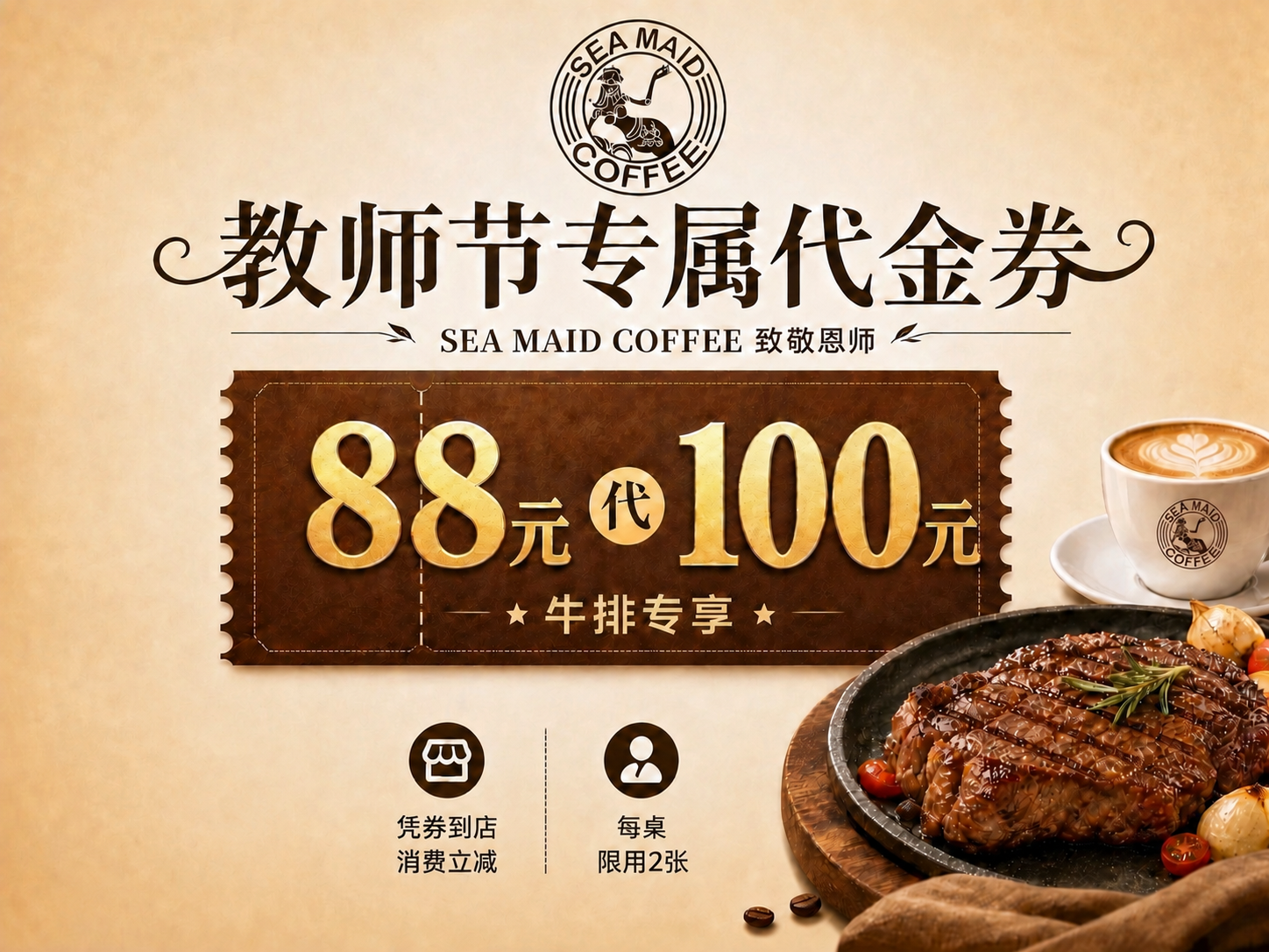 去除图片下方最左侧的垂直虚线（位于“凭券到店 消费立减”图标左… - 图片创意预览