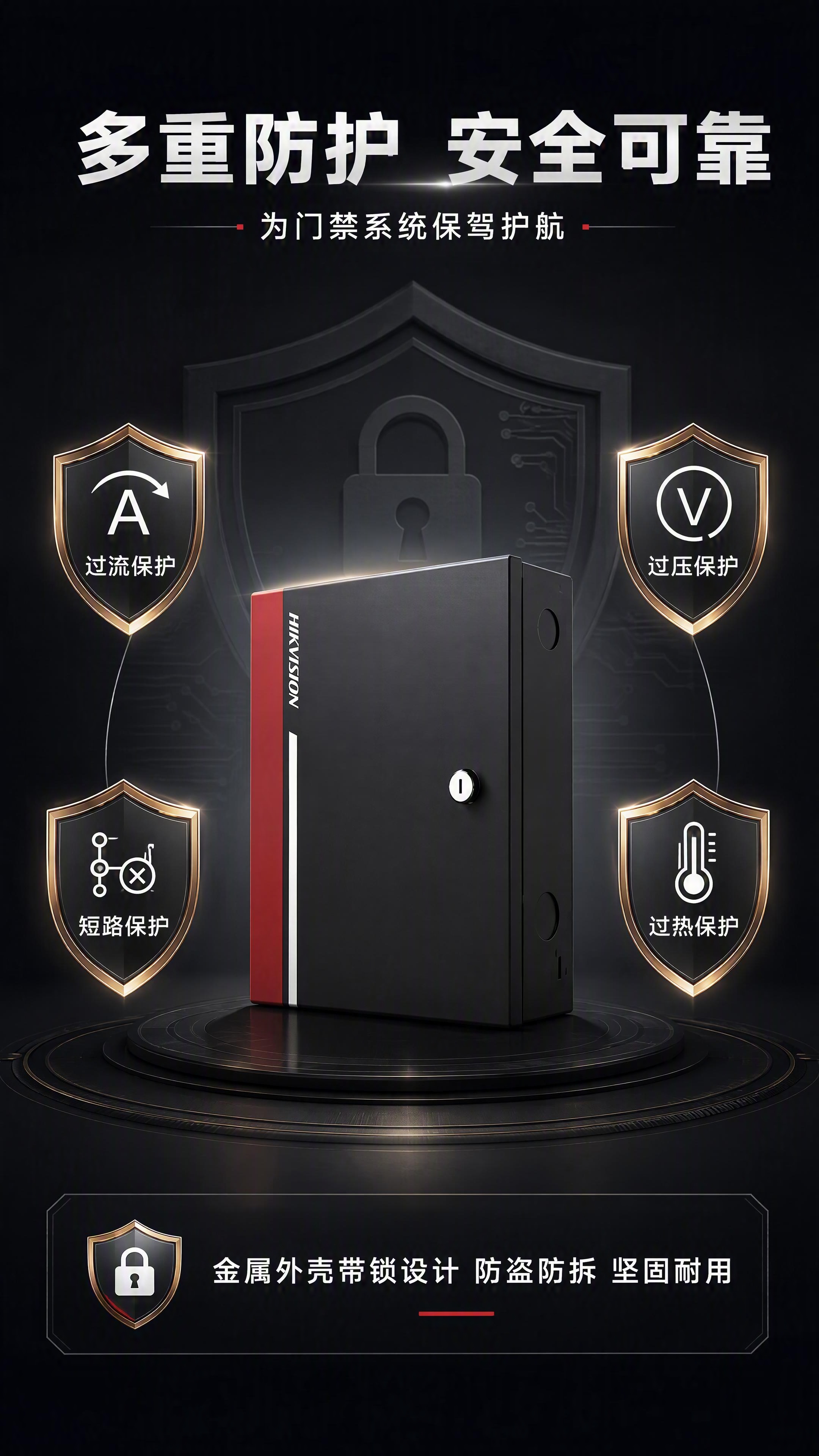 [第6张] 详情页安全防护机制-DS-K7M-AW50门禁电源… - 图片创意预览