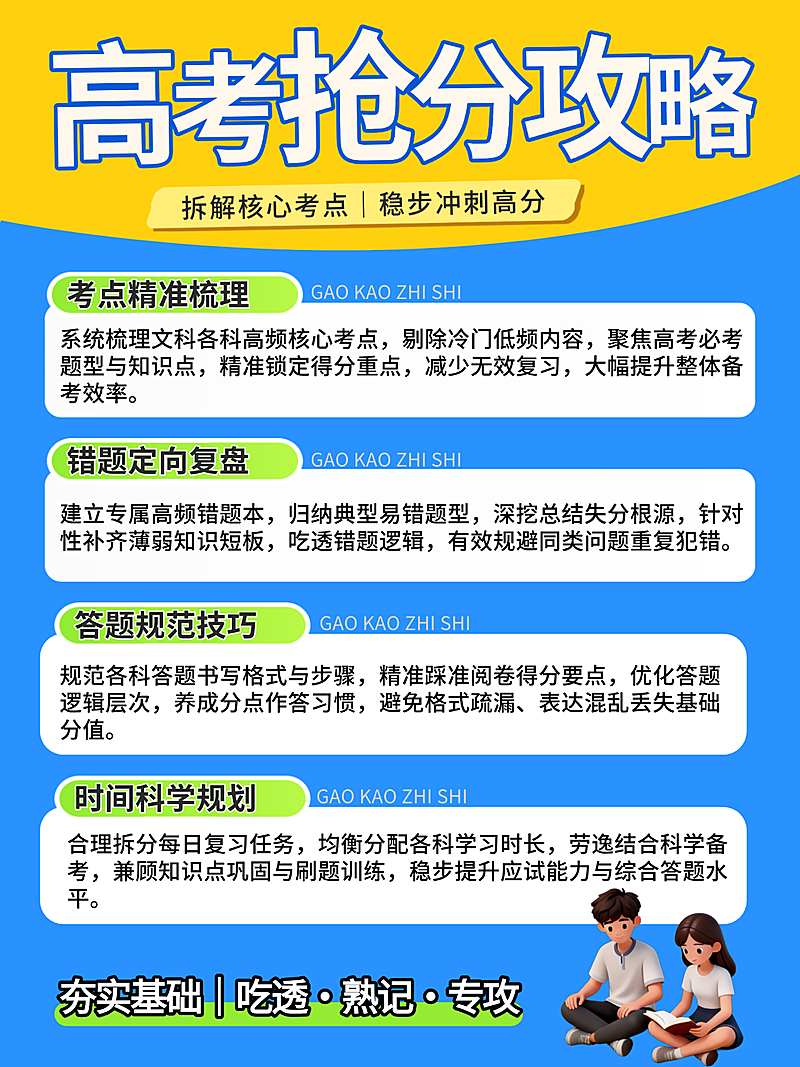 高考知识干货小红书封面