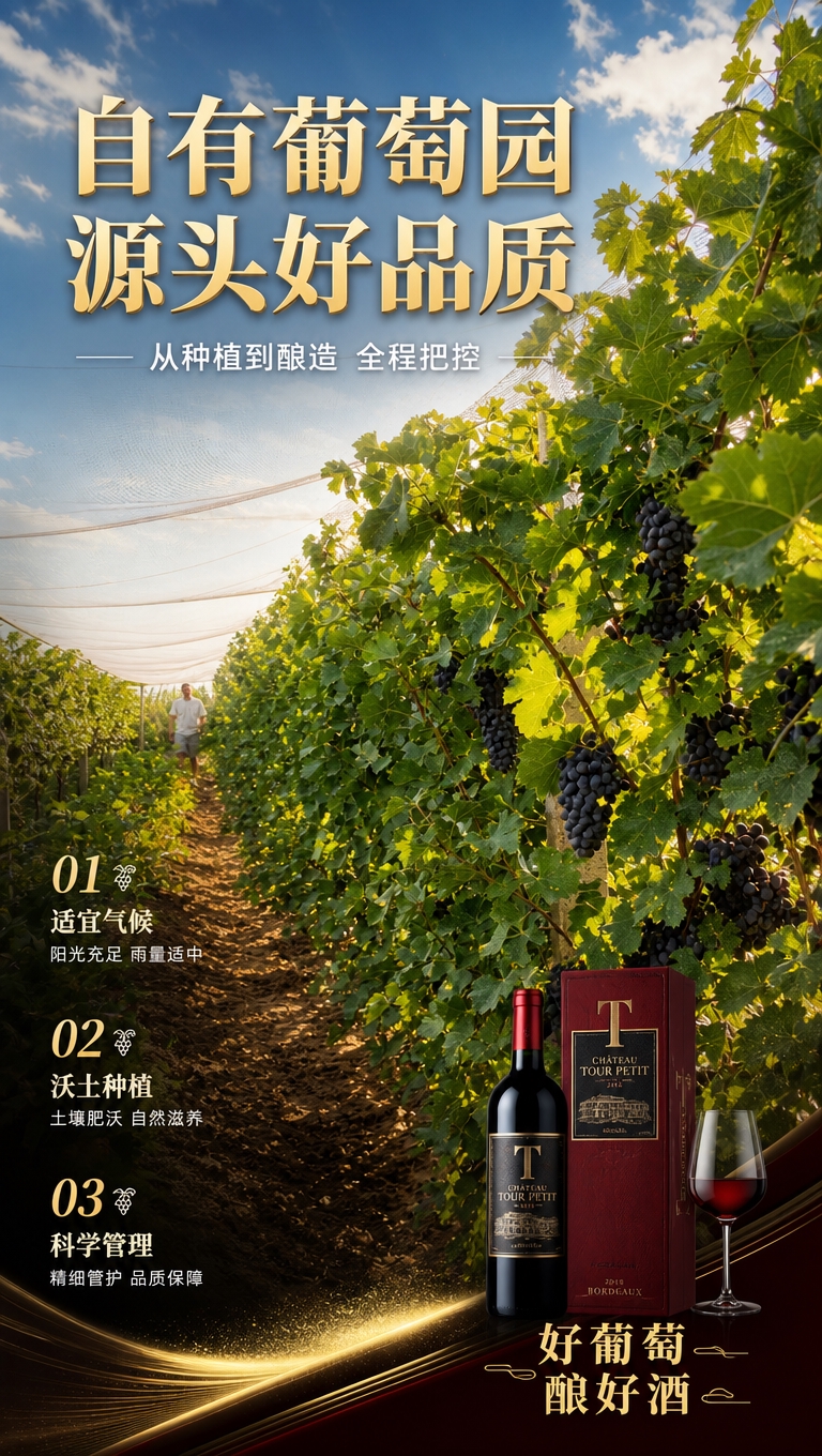 [商品] 使用【图6】葡萄园实景图；保留葡萄藤、深紫色葡萄、田… - 图片创意预览