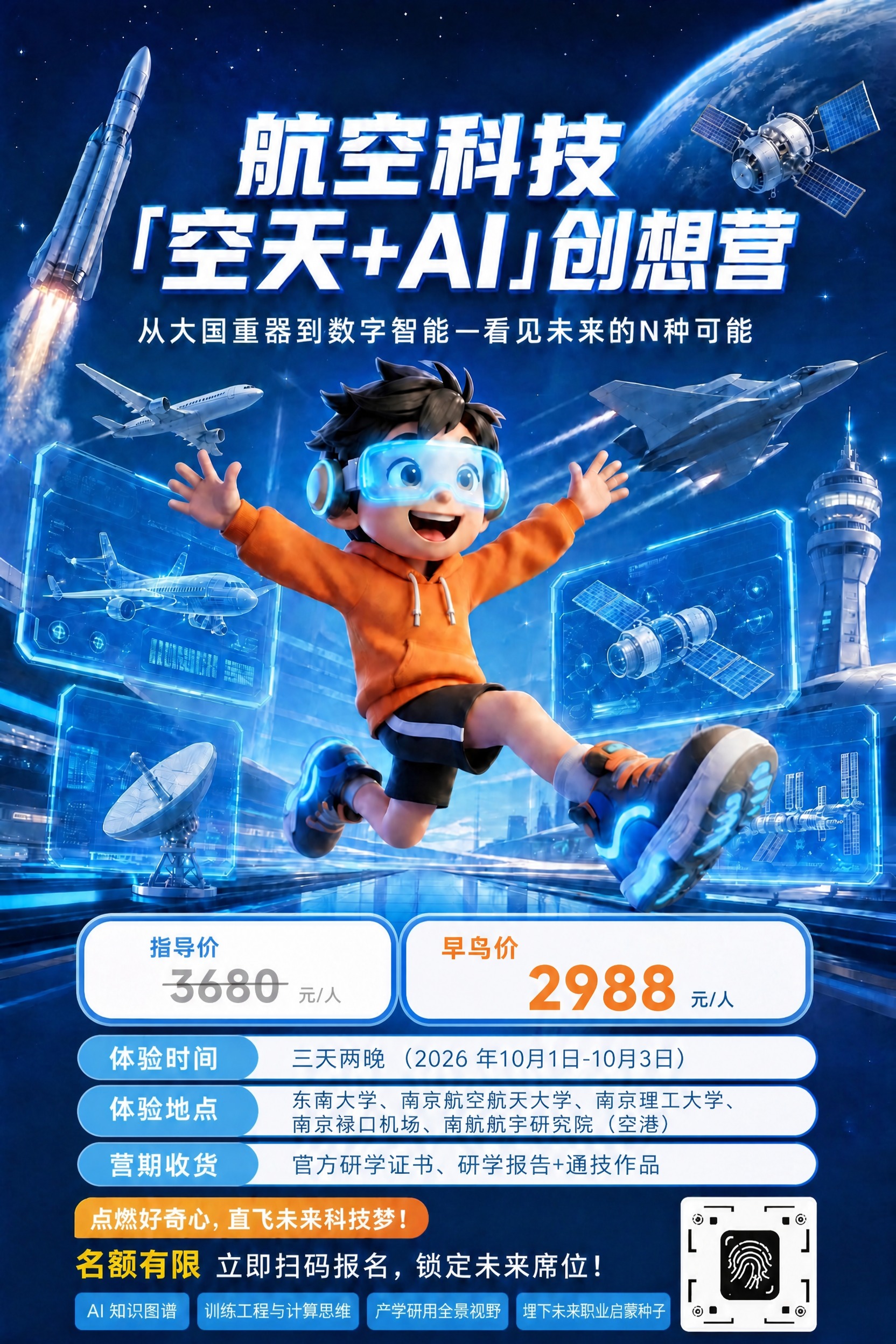 基于这张海报修改价格区域：将指导价3680和早鸟价2988的排… - 图片创意预览