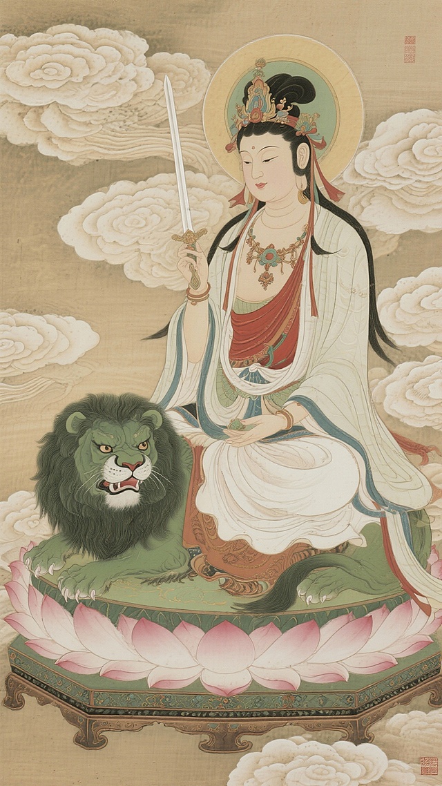 生成文殊全身画像
