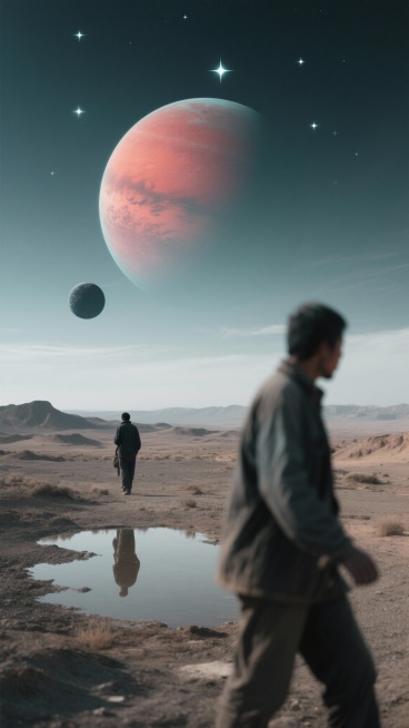 模仿图片风格，生成5张星球科幻高清图预览效果