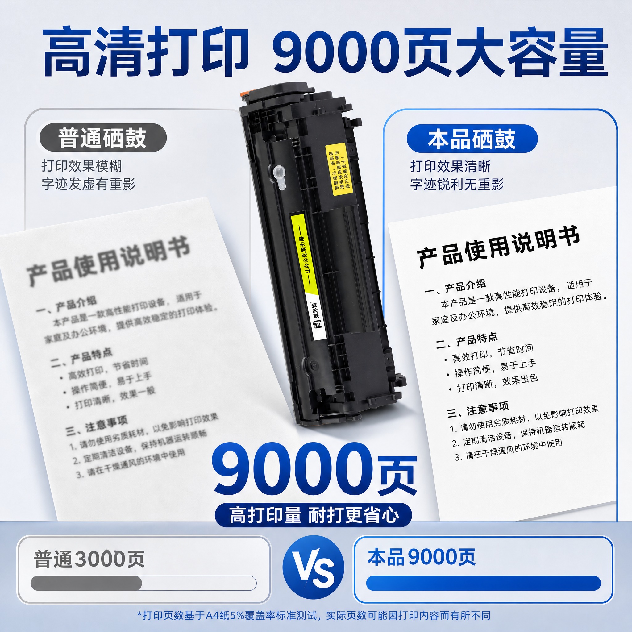 [主图-2] LBP2900打印机专用硒鼓 核心价值 打印量与… - 图片创意预览