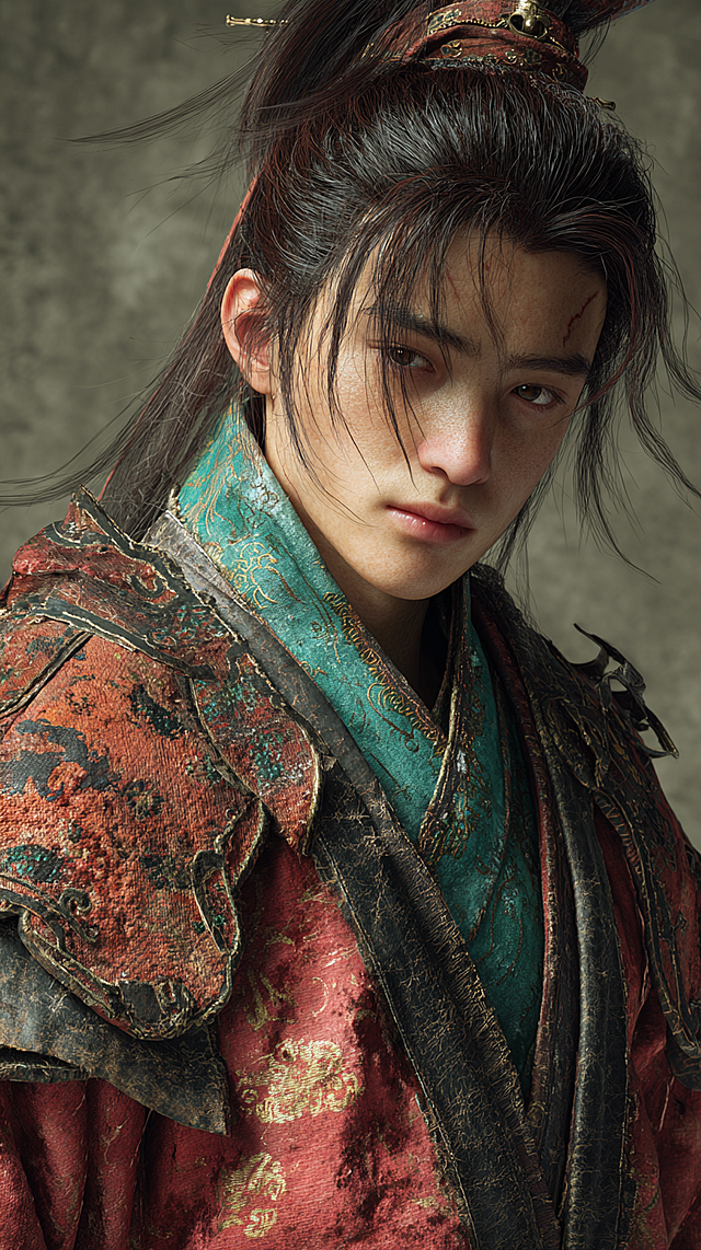 你是一个游戏ip设计专家，请你设计一个人物的cg形象，为中式3D风格，笔触纹理清晰，色彩丰富且和谐，cg动画充满故事感，插画，新三维古风，人物摄影，真人写真，写实风格，32k超清画质王丹	暗恋者	痴情、胆小