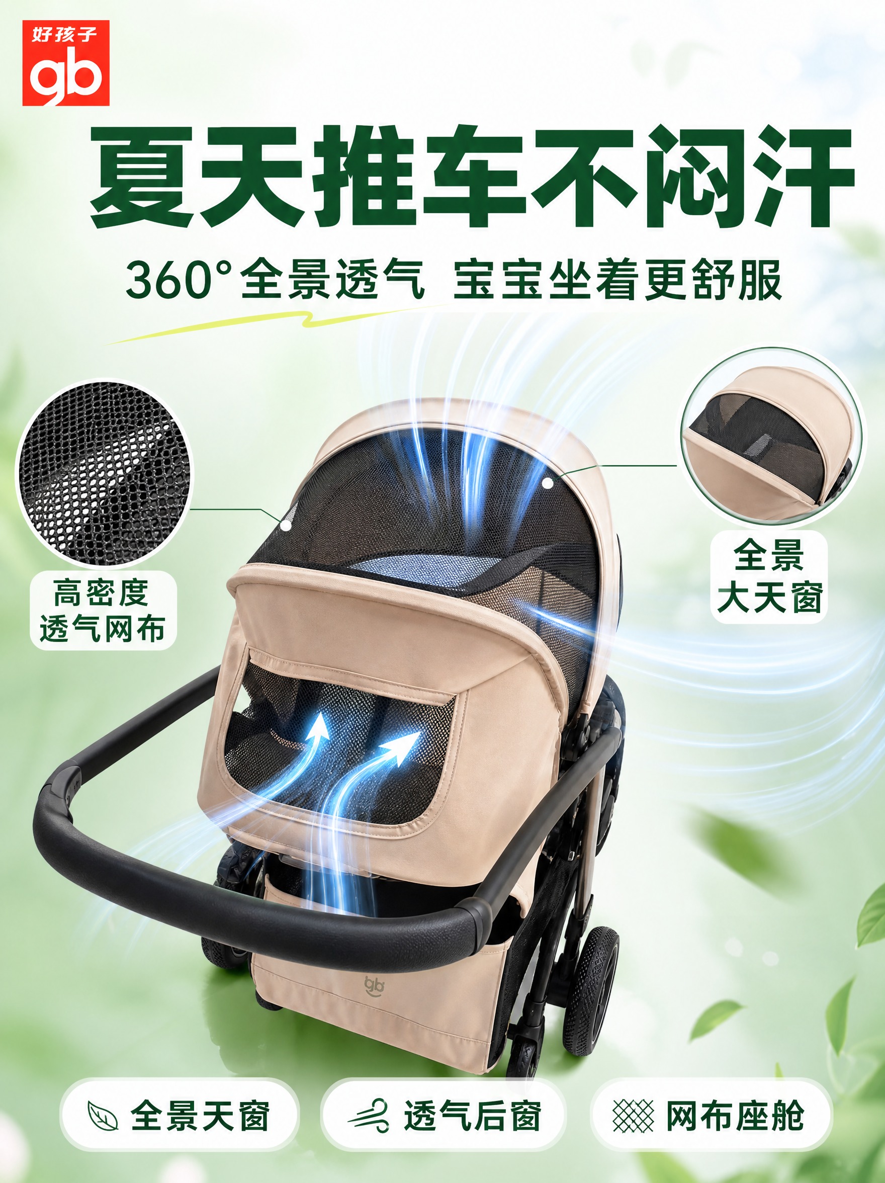 [主图-3] 抖音版透气座舱实测图，夏天闷热痛点直给，展示全景… - 图片创意预览