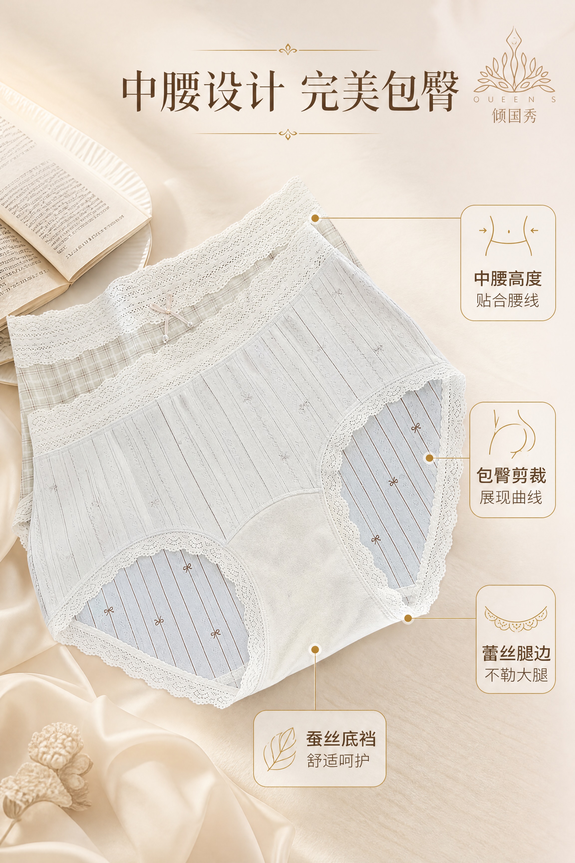 [商品] 使用【图3】中腰版型内裤正面图；商品处理：保留中腰高… - 图片创意预览