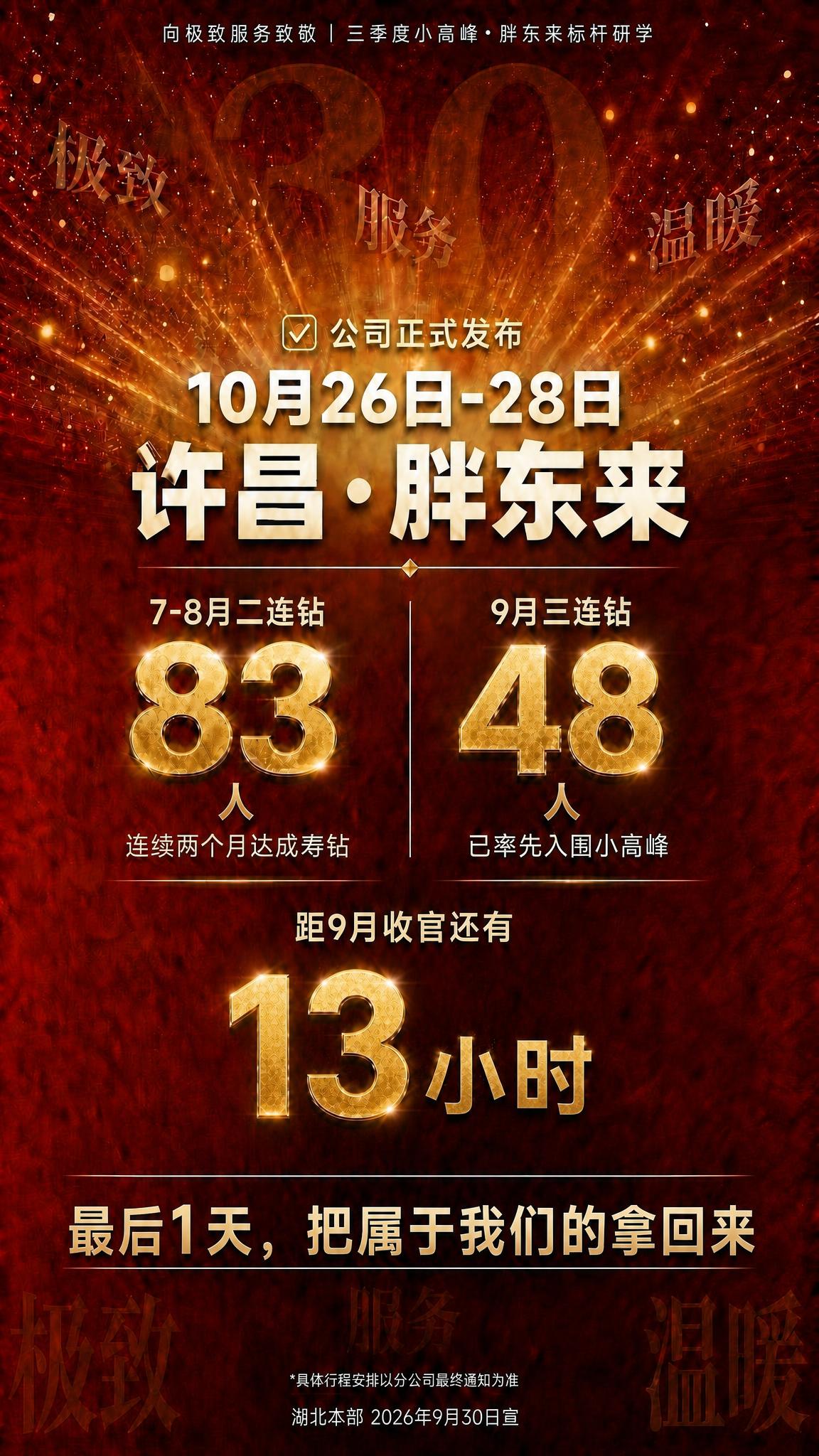 基于参考图进行精确复刻修改，保留原图的版式骨架、红金配色、放射… - 图片创意预览