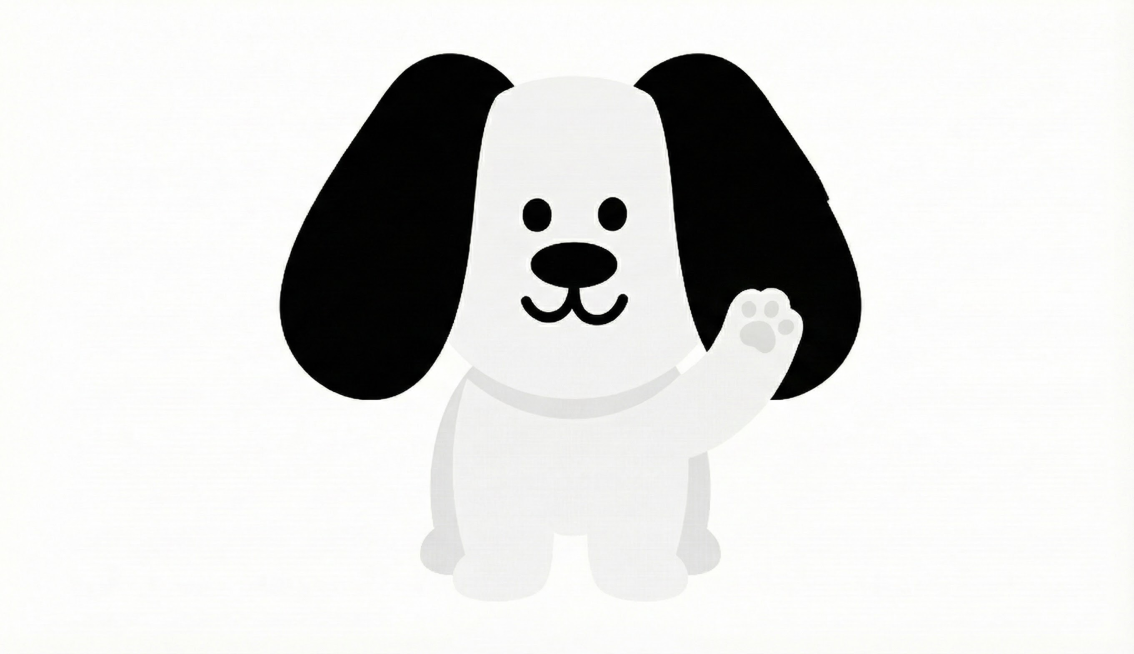 让这只狗挥手打招呼预览效果