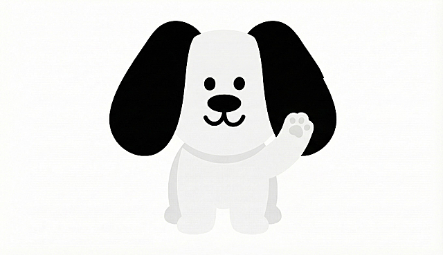 让这只狗挥手打招呼