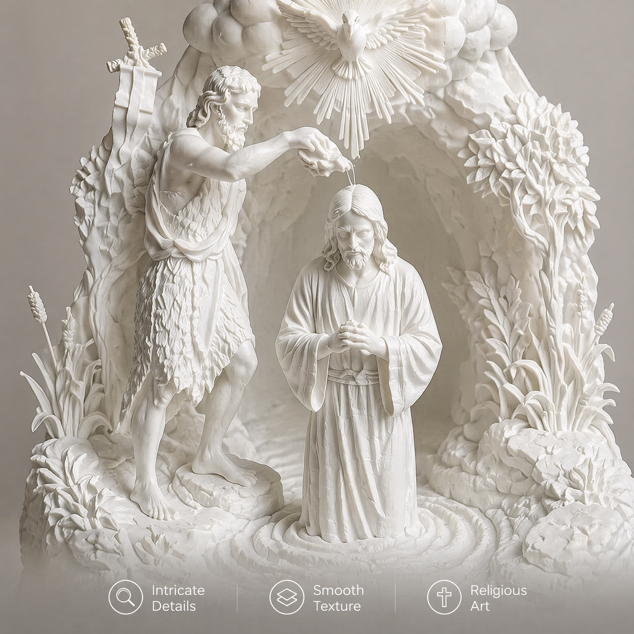 [主图-3] Detail Close-up of Jesus… - 图片创意预览