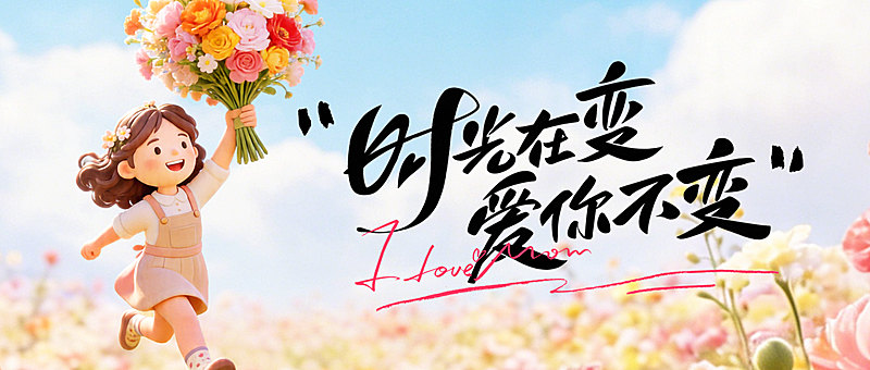 母亲节节日祝福唯美感公众号首图