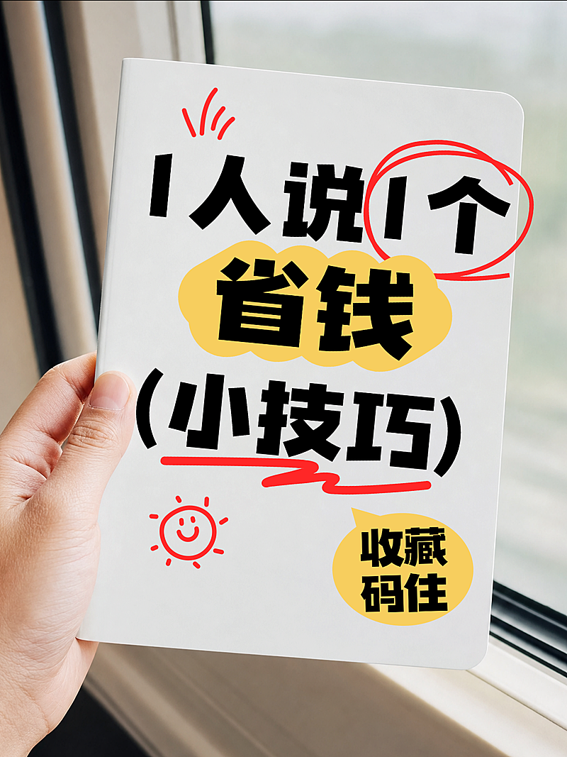 学生党上班族省钱低成本生活小技巧干货分享大字小红书封面