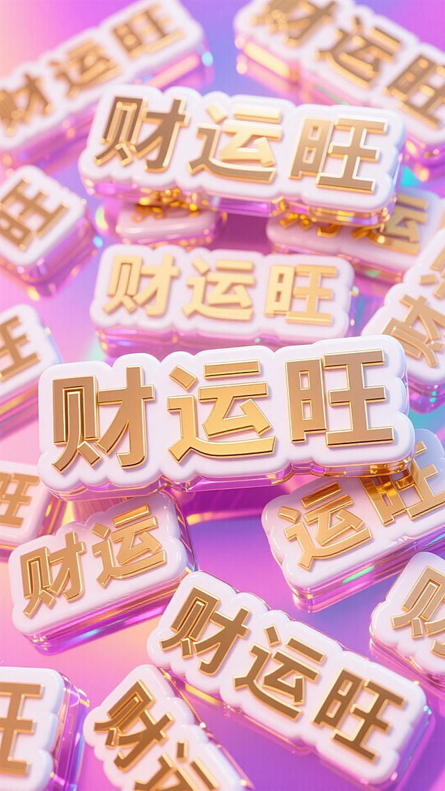 财运旺，寓意好，整体色彩绚烂，充满潮流富贵感，视觉冲击力强