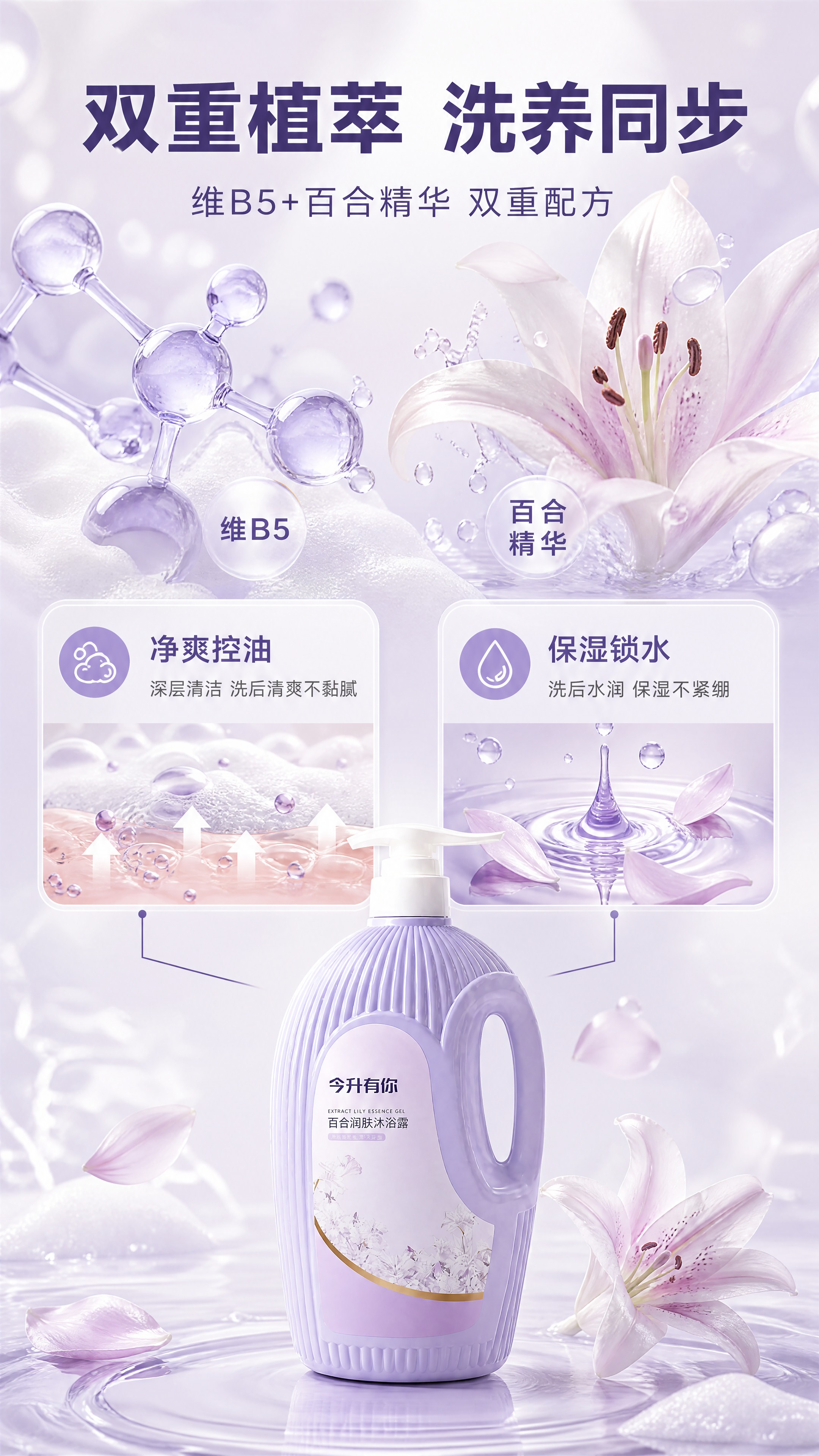 [商品] 使用【图1】的沐浴露瓶身作为产品素材，保留瓶身结构、… - 图片创意预览