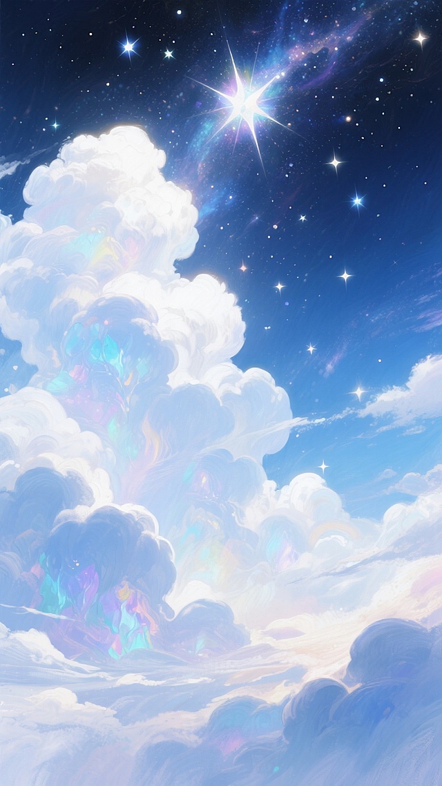 天空，宇宙，星体，圣洁，云朵