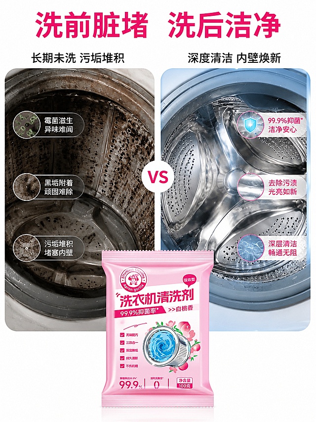生成电商详情页，重点以洗完之后桶内壁的变化为核心卖点，突出产品安全性价比高且香精高级，风格参照水卫士与老管家，生成一套符合电商购买人群的详情页