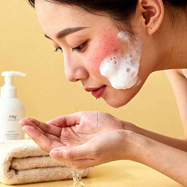 ◆温和洁面
挤痘后皮肤比较脆弱，恢复期间避免使用强清洁力洗面奶，同时控制水温，避免对皮肤造成刺激

◆精简护肤
避免使用强功效或过油护肤品，引起毛孔堵塞，不利于破口恢复

◆饮食调整
恢复期间应清淡饮食，避免油腻、辛辣、高糖食物刺激

◆避免化妆
恢复期间暂时避免化妆，避免因化妆品使用引起毛孔堵塞

（以上4点分别配图）