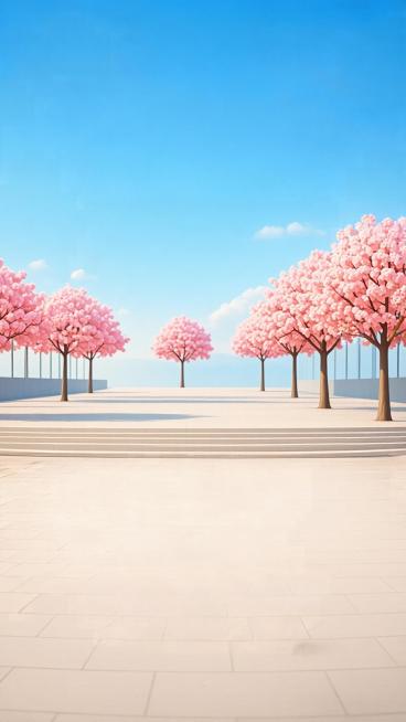9:16竖版餐饮直播虚拟背景，3D卡通C4D软萌风格，OC渲染，8K高清，细腻黏土质感，柔和均匀天光，无硬阴影。严格复刻分层布局：1. 最顶部居中放置小型「朴大叔拌饭」品牌logo栏。2. 上半部分背预览效果