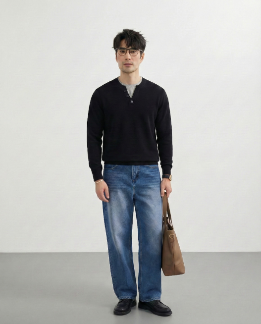 把假两件里面的浅色毛衣换成浅灰色 质感保留保留纽扣颜色预览效果