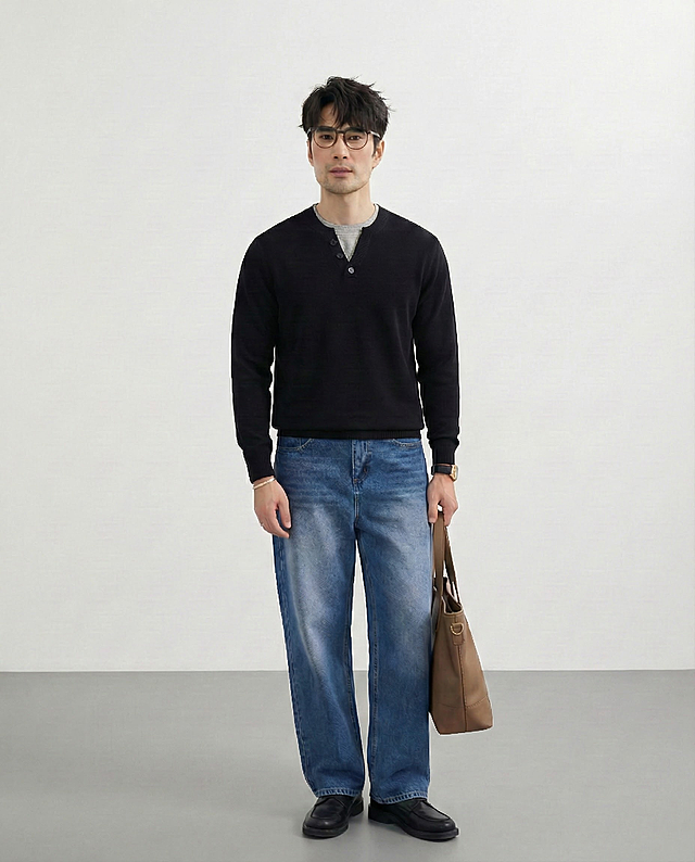 把假两件里面的浅色毛衣换成浅灰色 质感保留保留纽扣颜色