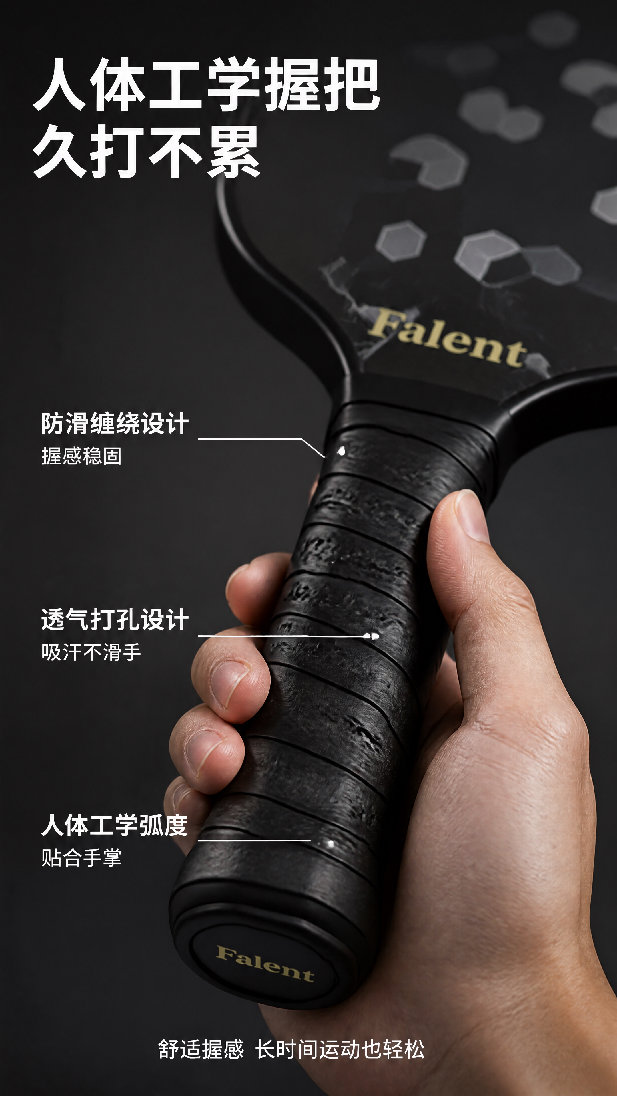 [第6张] 详情页握把细节与人体工学 — Falent 黑白立… - 图片创意预览