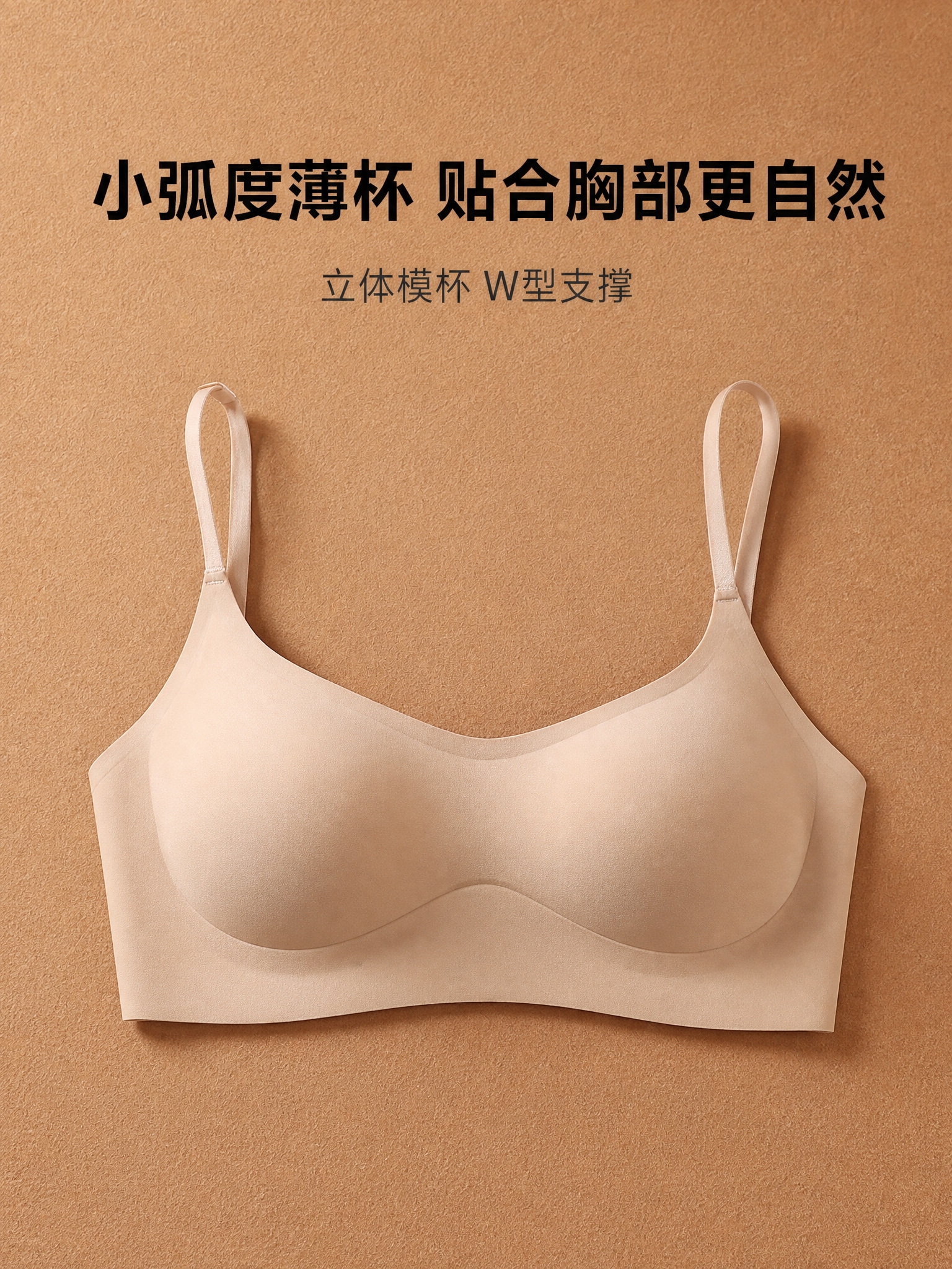[主图-1] 主题：小弧度薄杯更贴合胸部，整体产品正面平拍展示… - 图片创意预览