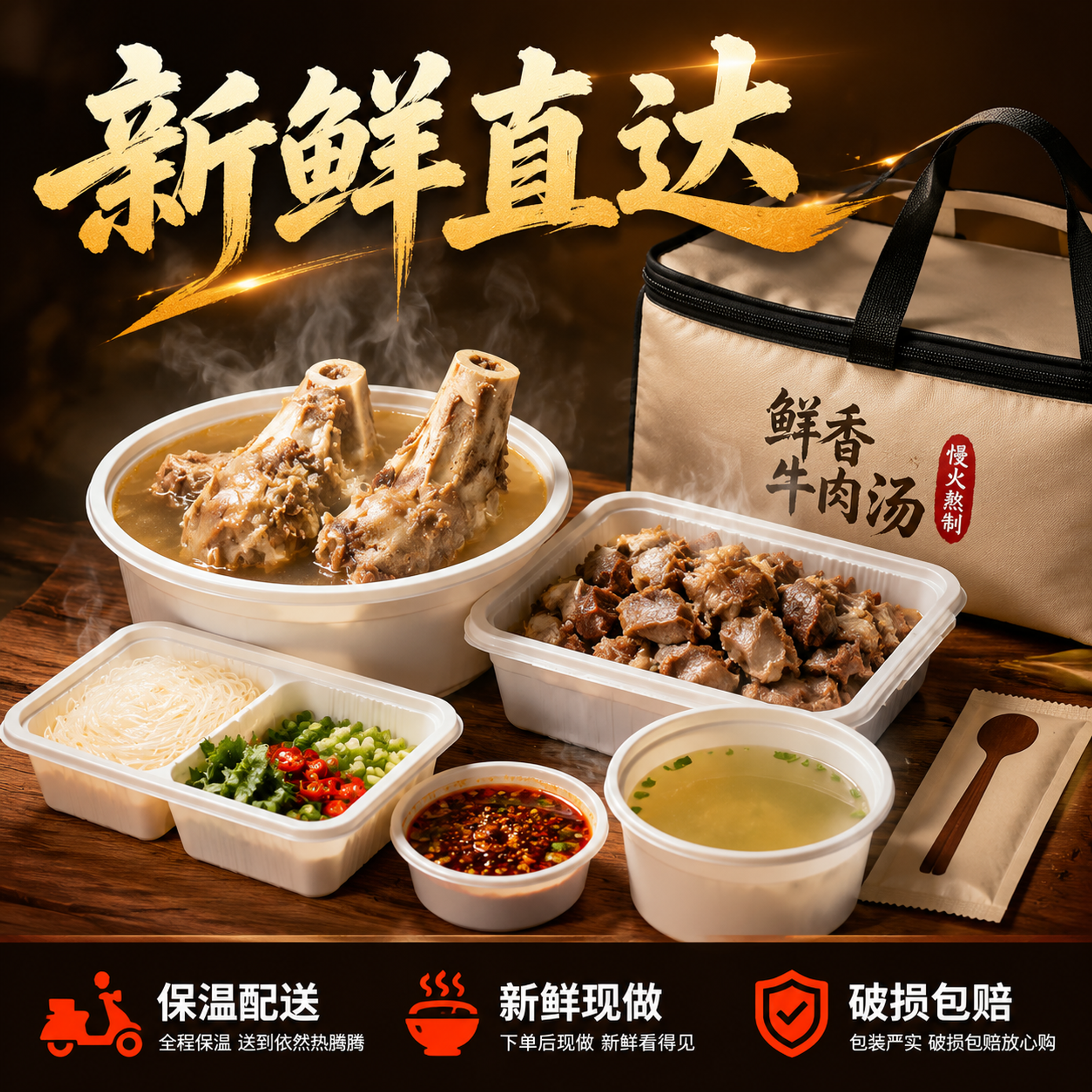 [主图-10] 主题：外卖配送与服务承诺，促进下单转化。 [统… - 图片创意预览