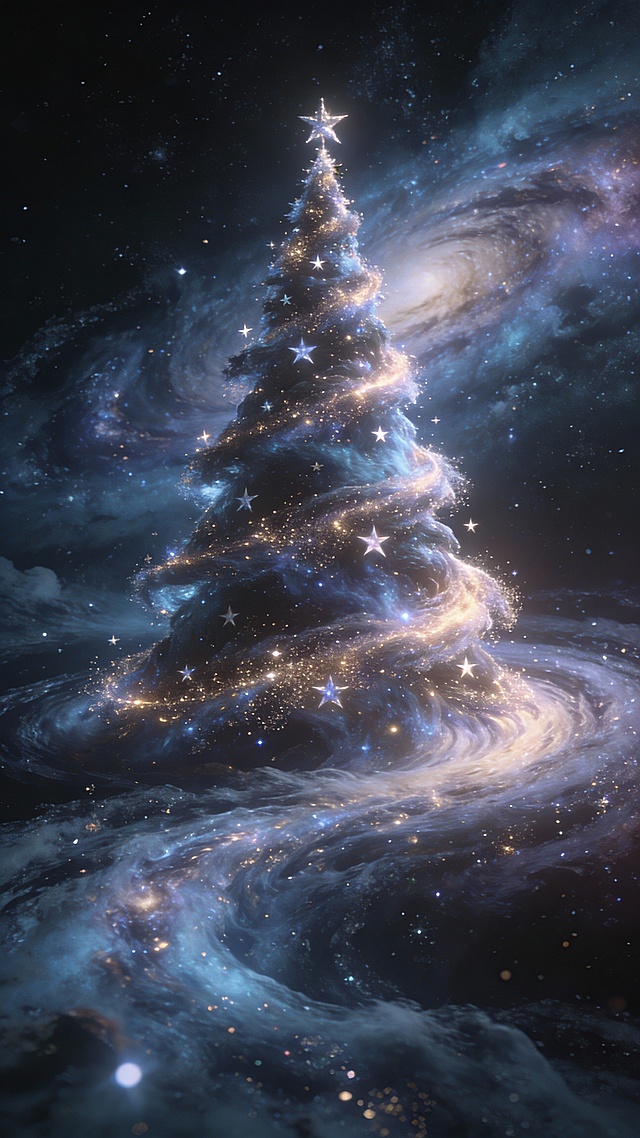 宇宙星云圣诞树
