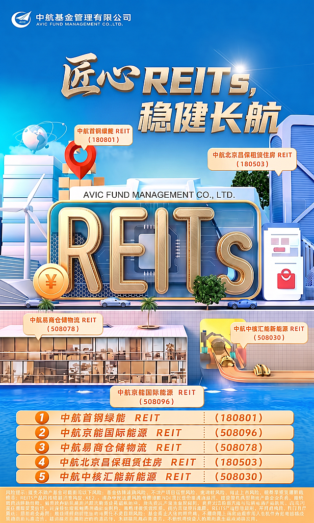 把中间的REITs改为立体点的设计，并换个颜色