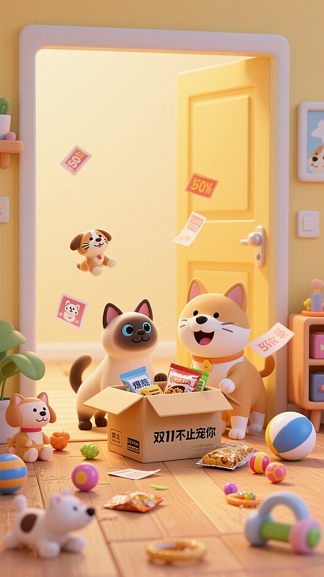 双11也是宠物狂欢日，别忘了给你家的毛孩子屯粮哦！